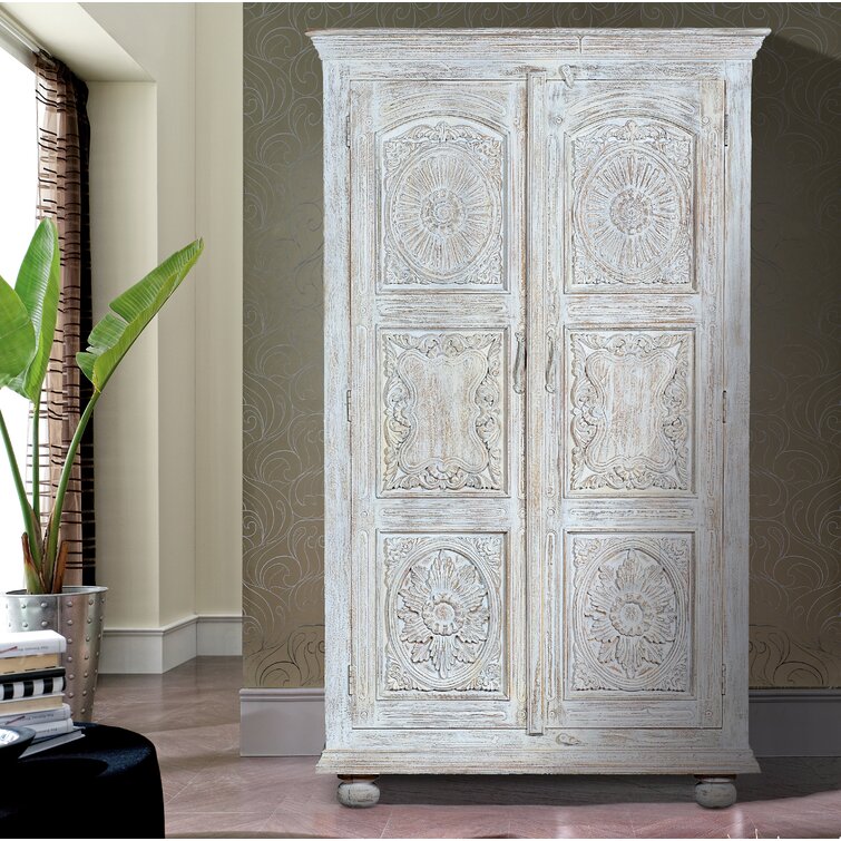 Cosima 2 Door Solid Wood Wardrobe